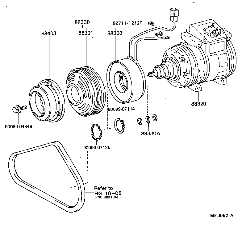 88320-22450 COMPRESSOR ASSY, COOLER product image