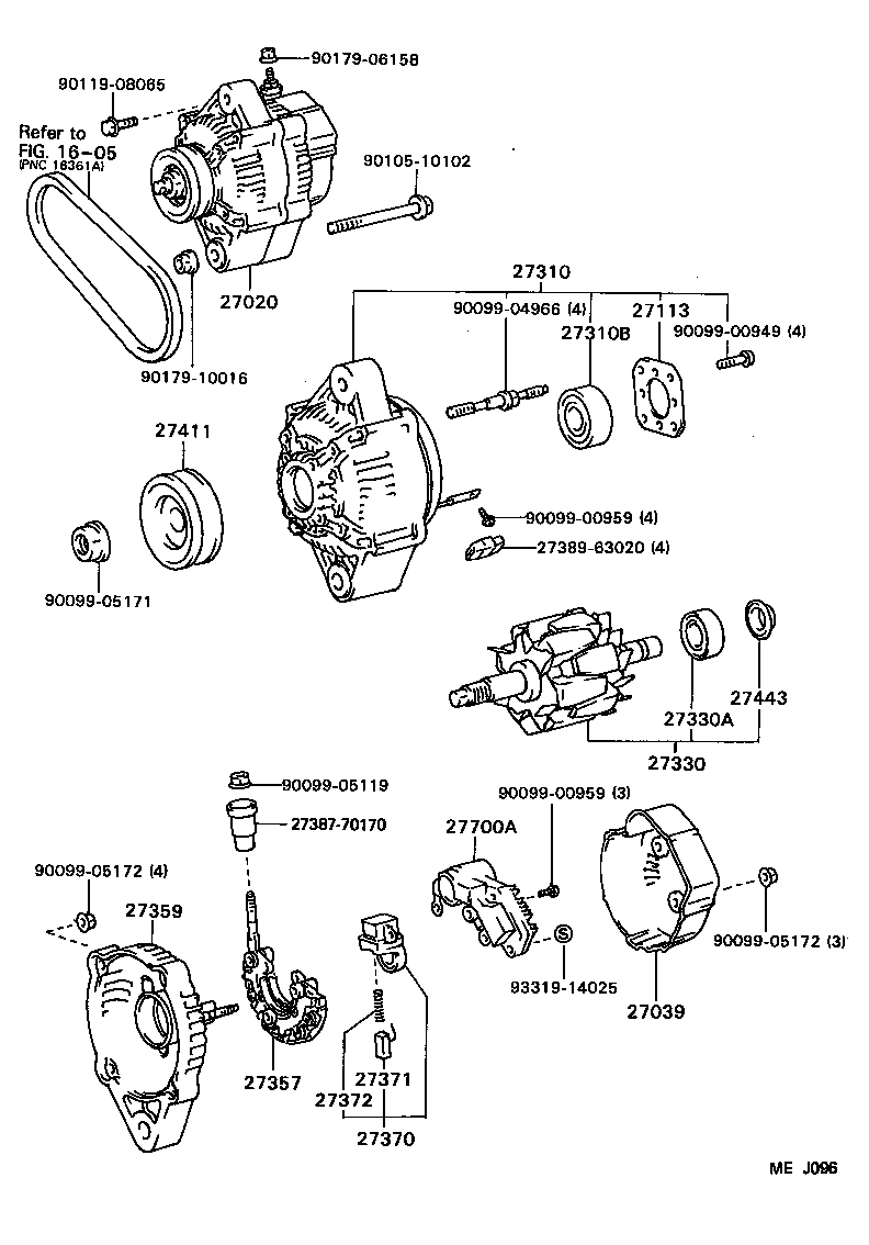 27357-63040 HOLDER, ALTERNATOR, W/RECTIFIER product image