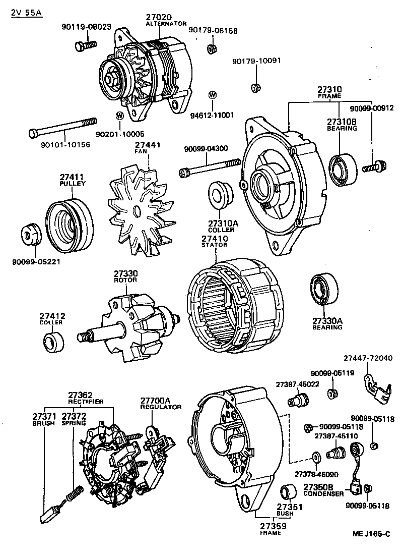 27371-72161 BRUSH, ALTERNATOR product image