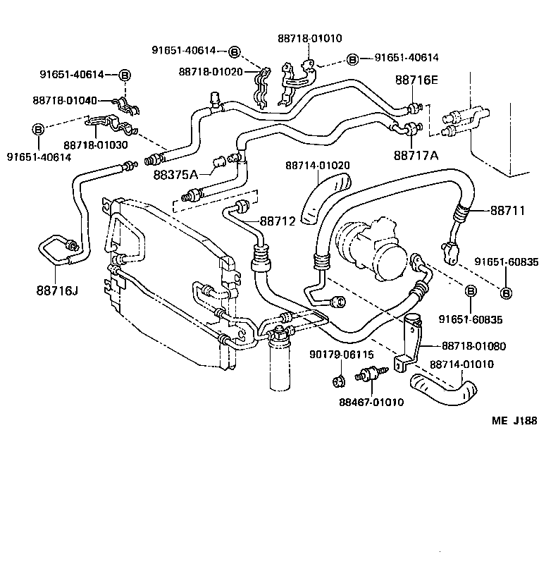 88453-02010 FAN, COOLING (FOR CONDENSER) product image