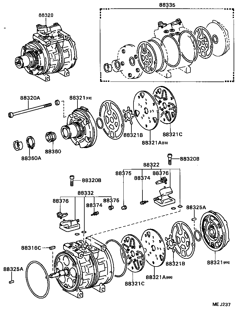 88320-36130 COMPRESSOR ASSY, COOLER product image
