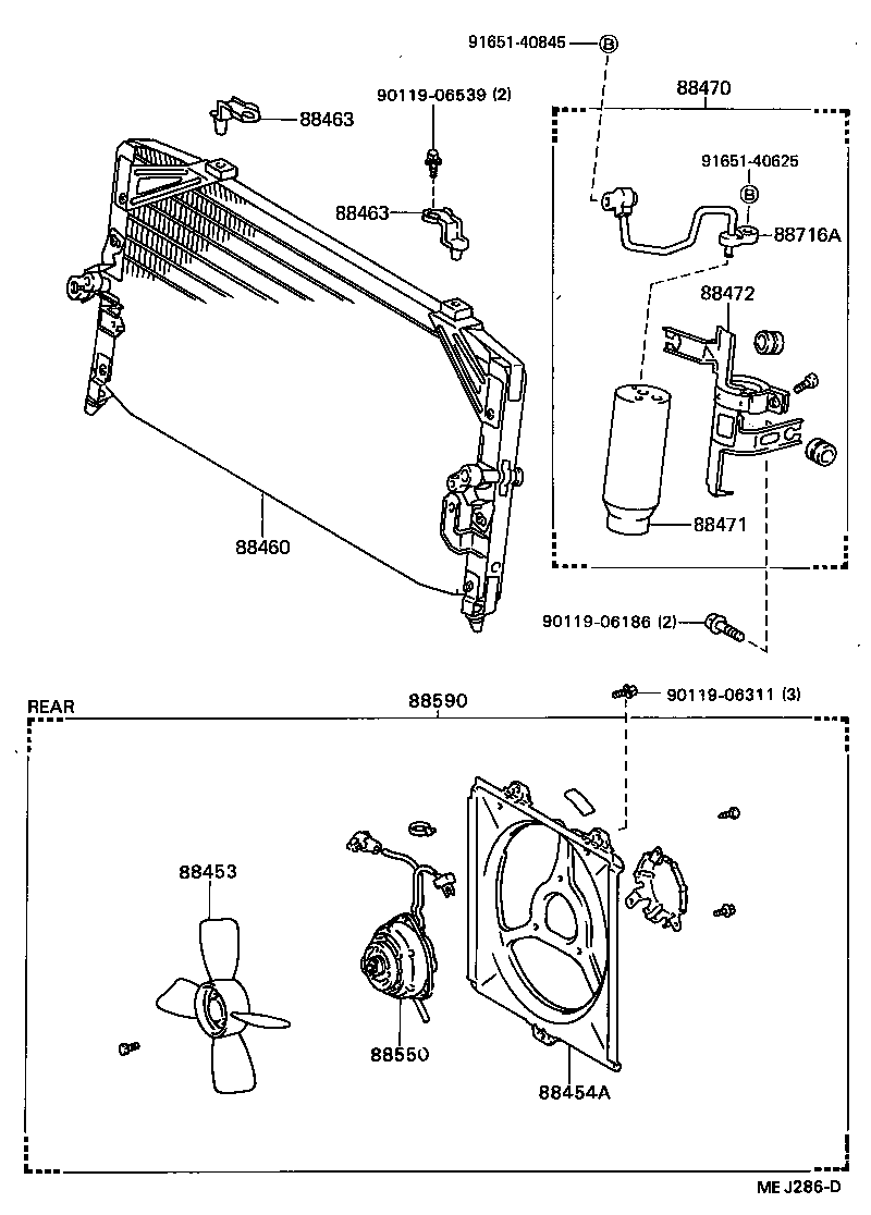 88460-32130 CONDENSER ASSY, COOLER product image