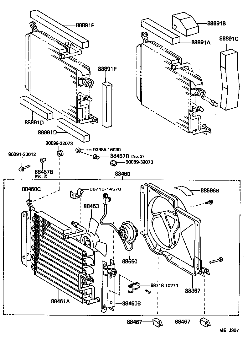 88460-10140 CONDENSER ASSY, COOLER product image