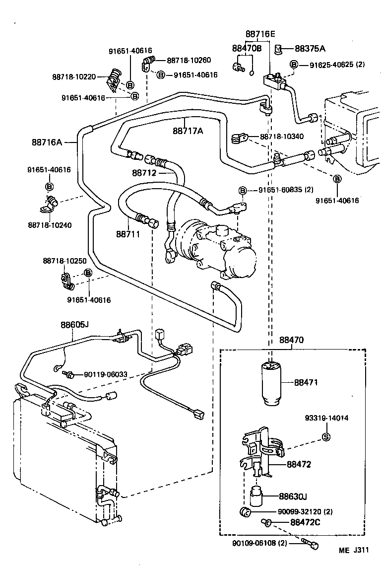 88375-20010 CAP, SERVICE VALVE (FOR COOLER PIPE) product image