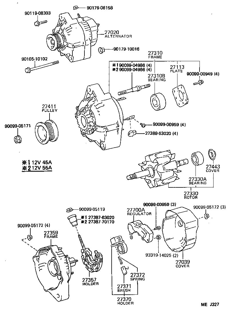 27357-63040 HOLDER, ALTERNATOR, W/RECTIFIER product image