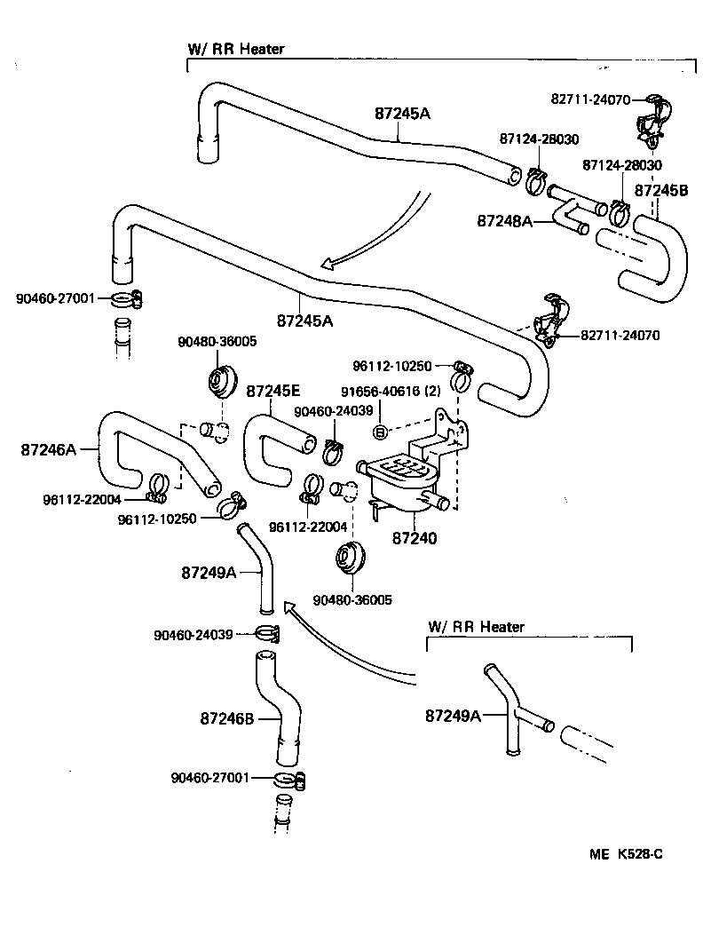 90404-54029 JOINT OR UNION, FRONT HEATER HOSE THROUGH OR INLET VALVE product image
