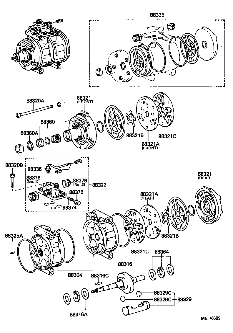 88320-30330 COMPRESSOR ASSY, COOLER product image