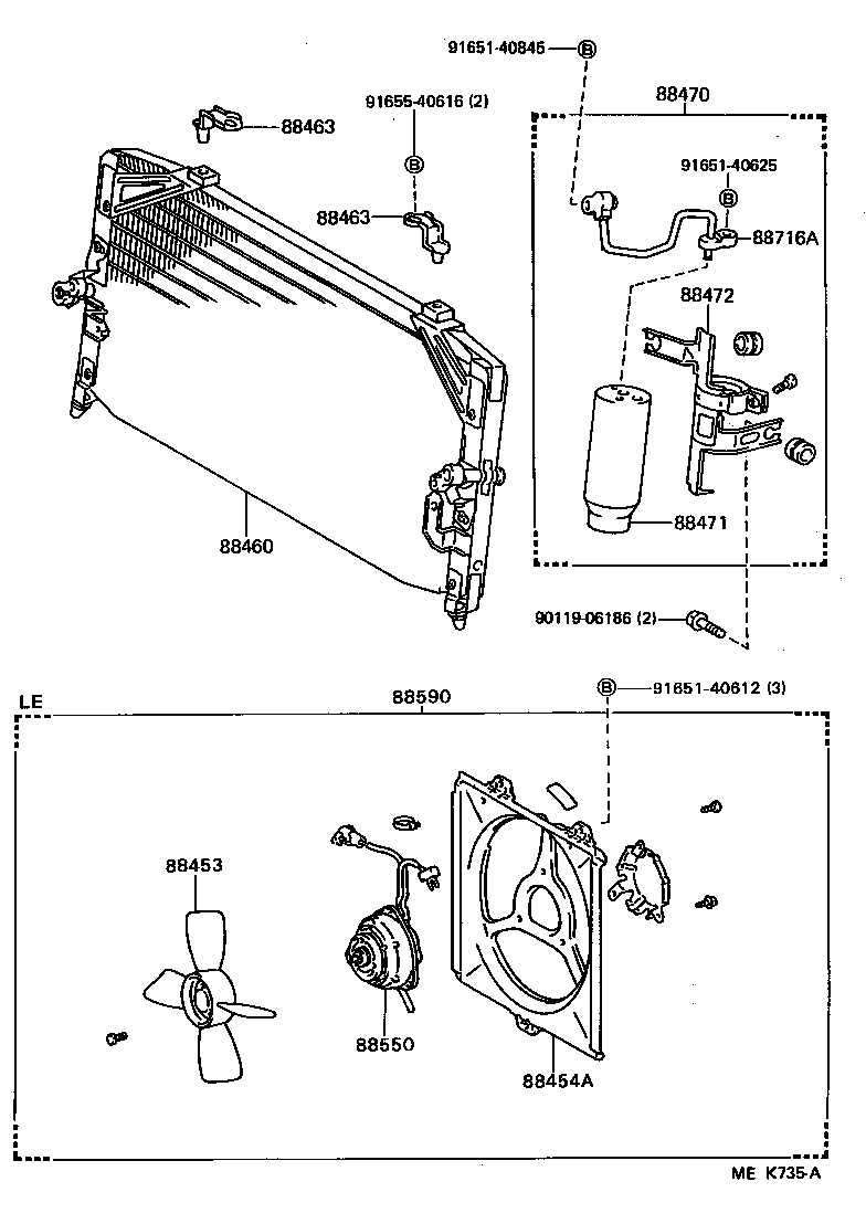88550-32070 MOTOR ASSY, BLOWER (FOR CONDENSER) product image