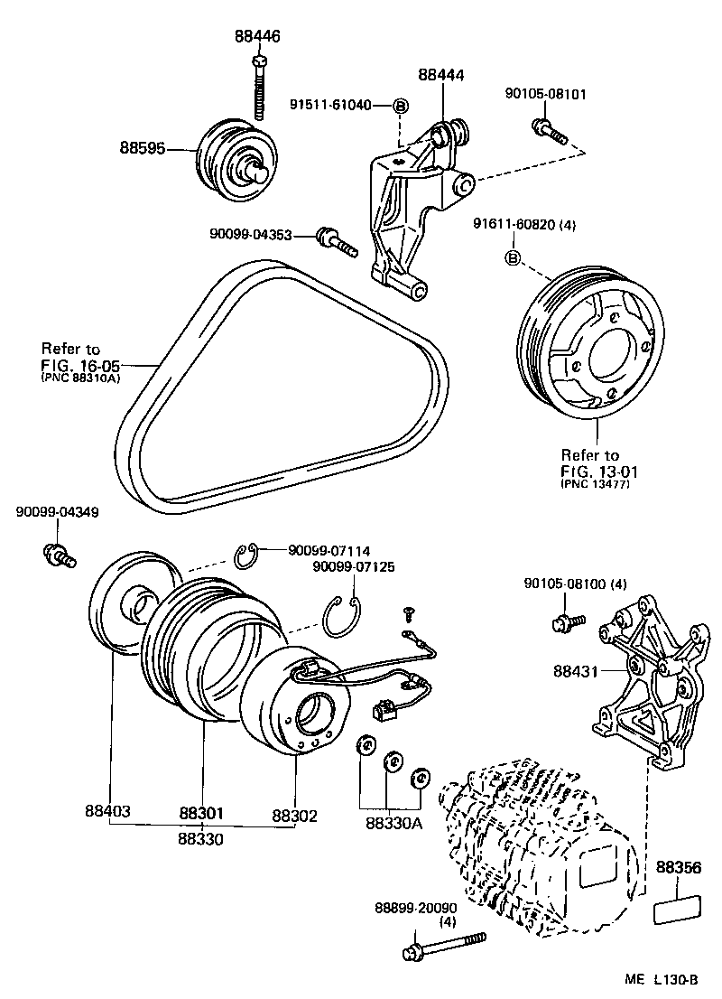 88320-16130 COMPRESSOR ASSY, COOLER product image