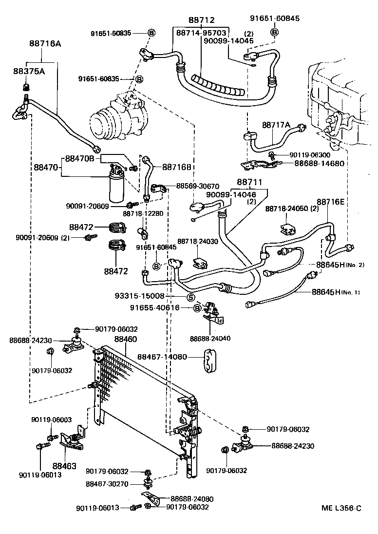 88460-14280 CONDENSER ASSY, COOLER product image