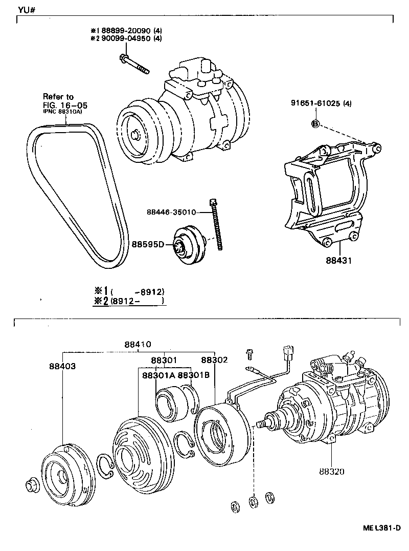 88320-36290 COMPRESSOR ASSY, COOLER product image