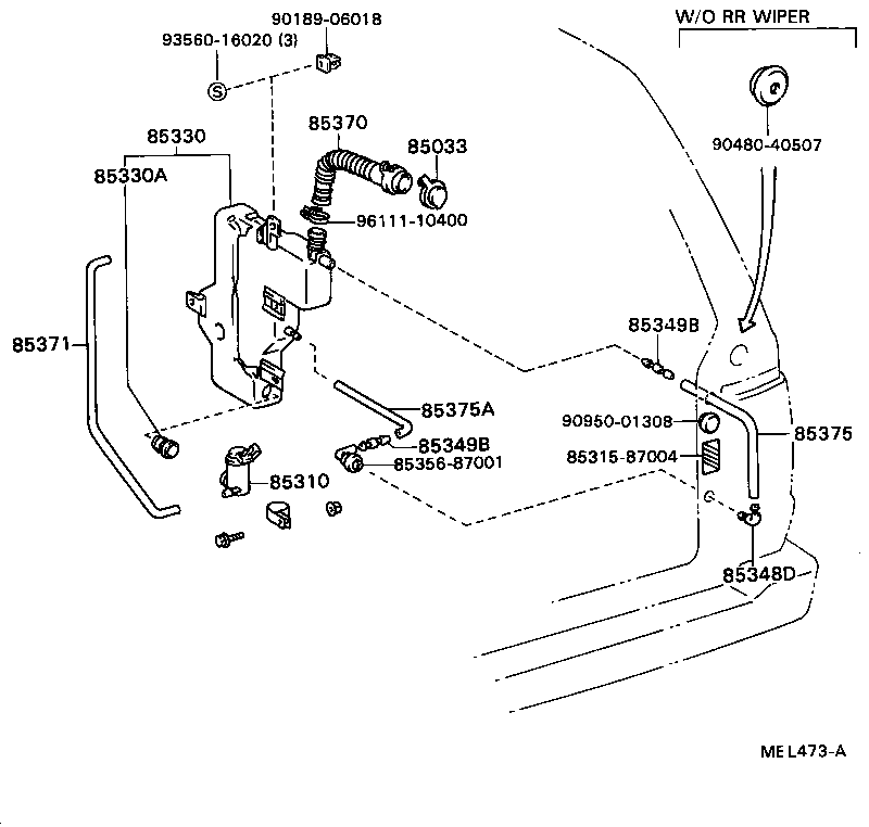 85330-87008 JAR ASSY, WINDSHIELD WASHER product image