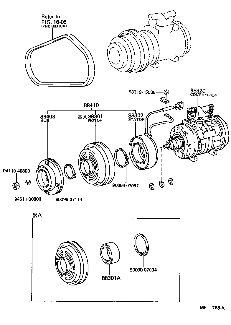 88320-26121 COMPRESSOR ASSY, COOLER product image