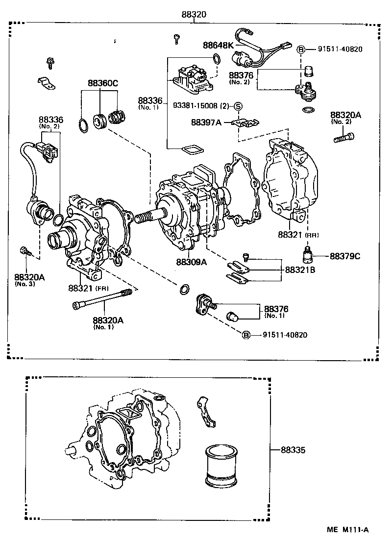 88320-16130 COMPRESSOR ASSY, COOLER product image