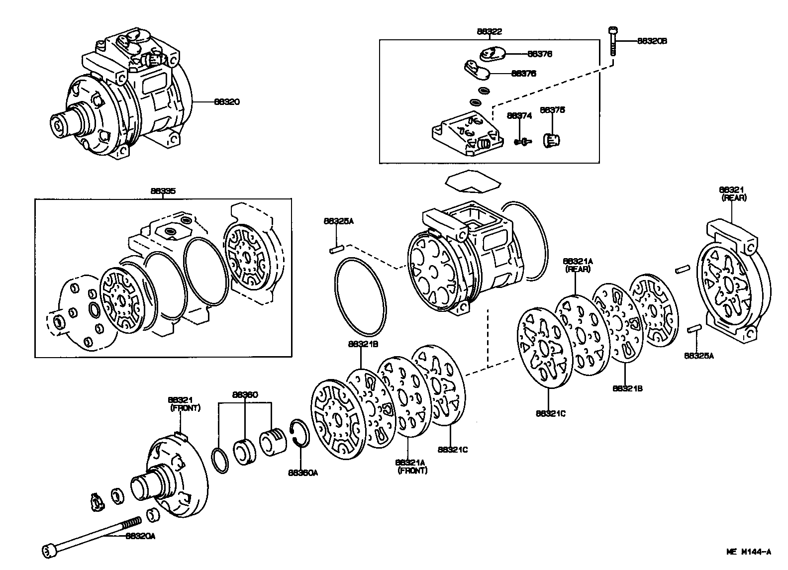 88320-14550 COMPRESSOR ASSY, COOLER product image