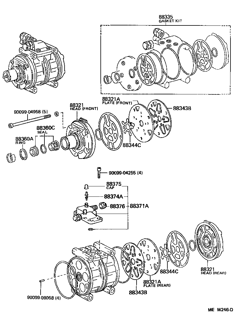 88320-26121 COMPRESSOR ASSY, COOLER product image