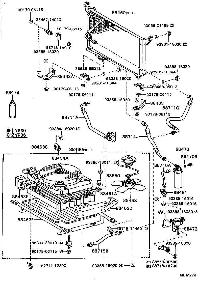 88460-87010 CONDENSER ASSY, W/RECEIVER product image