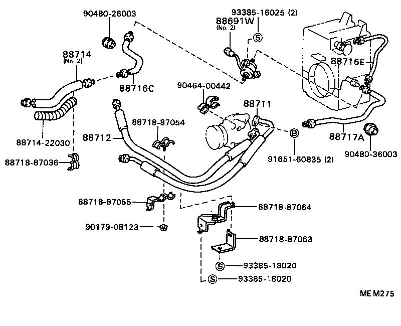 88460-87010 CONDENSER ASSY, W/RECEIVER product image