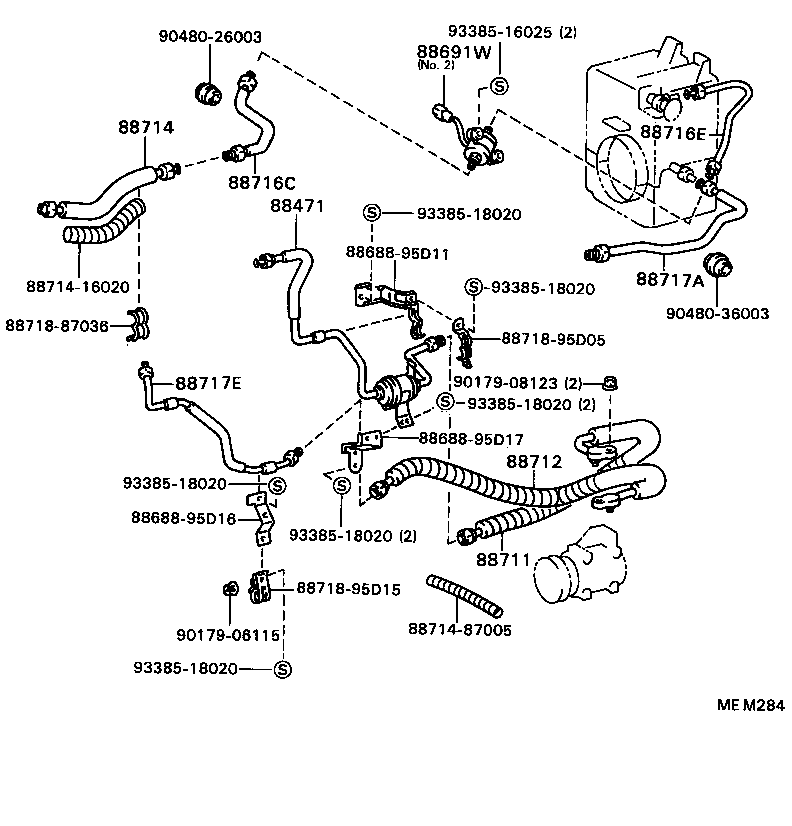 88460-87010 CONDENSER ASSY, W/RECEIVER product image