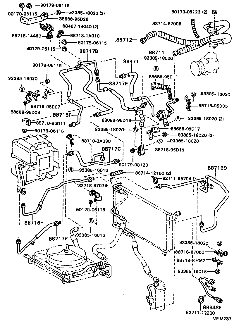 88460-87010 CONDENSER ASSY, W/RECEIVER product image