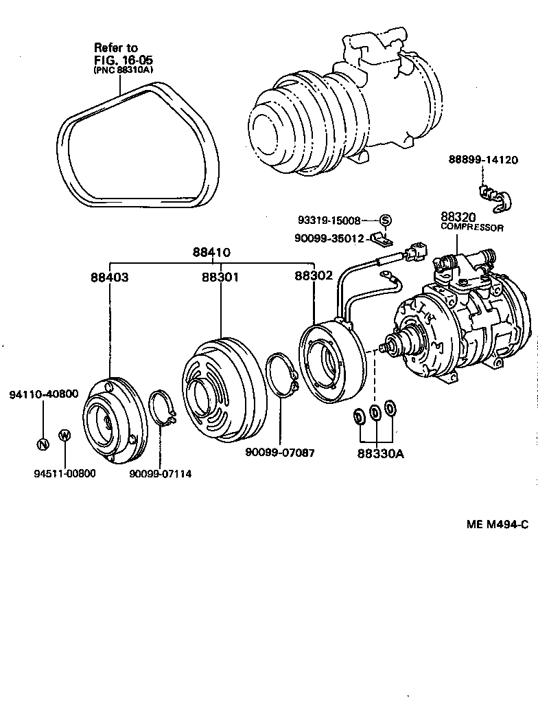 88320-22720 COMPRESSOR ASSY, COOLER product image