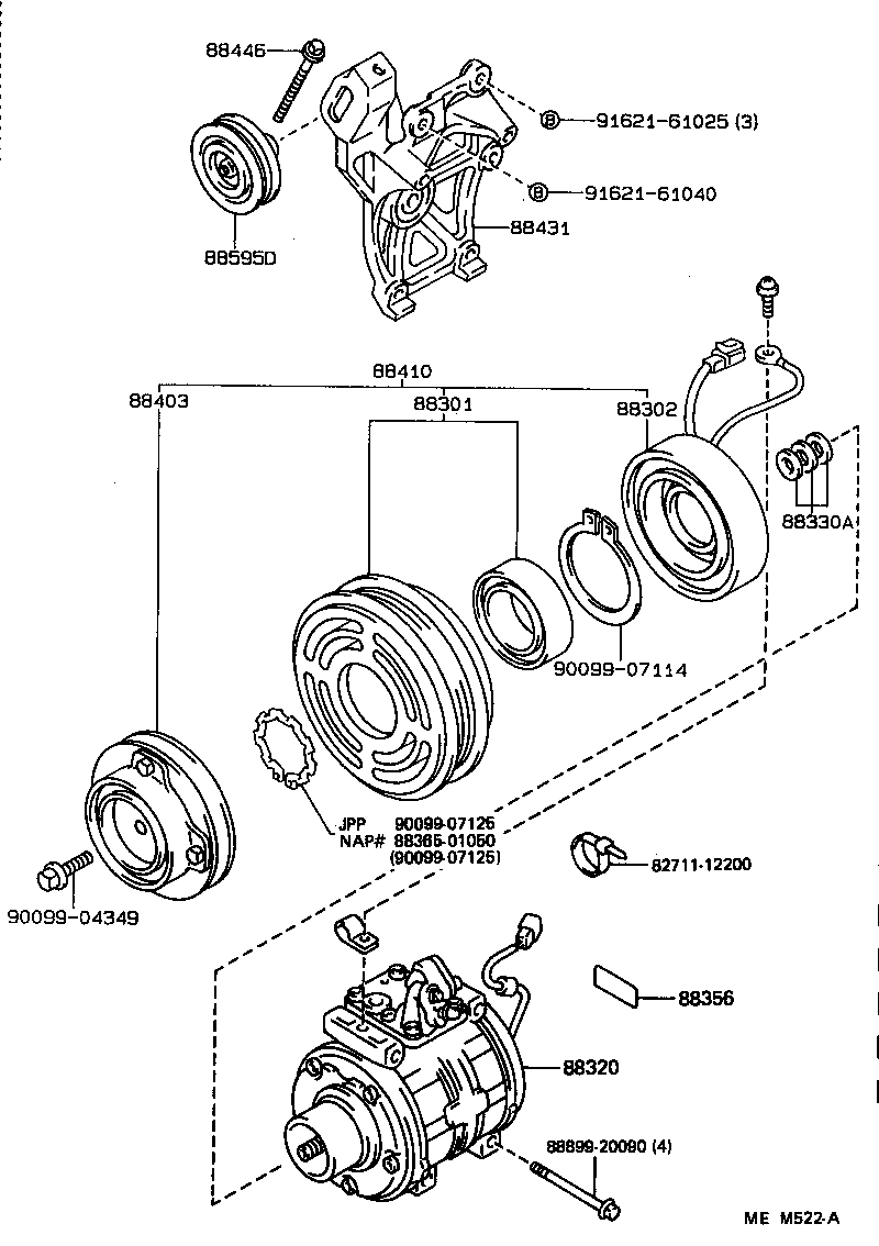 88328-01010 PIN, COMPRESSOR product image
