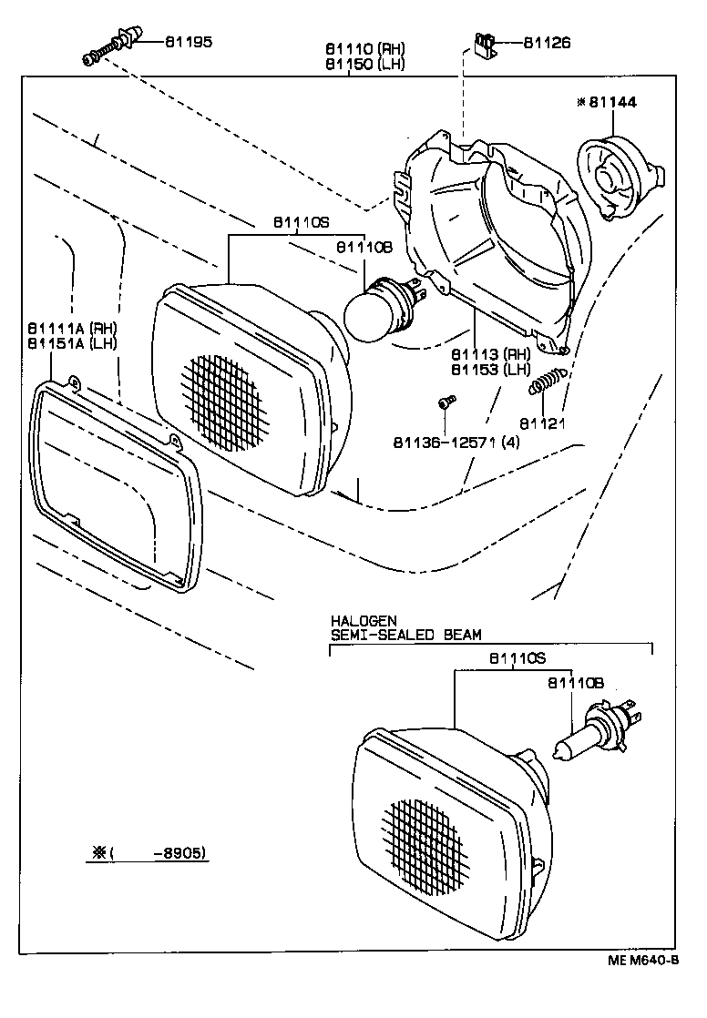 81110-04080 HEADLAMP ASSY, RH product image