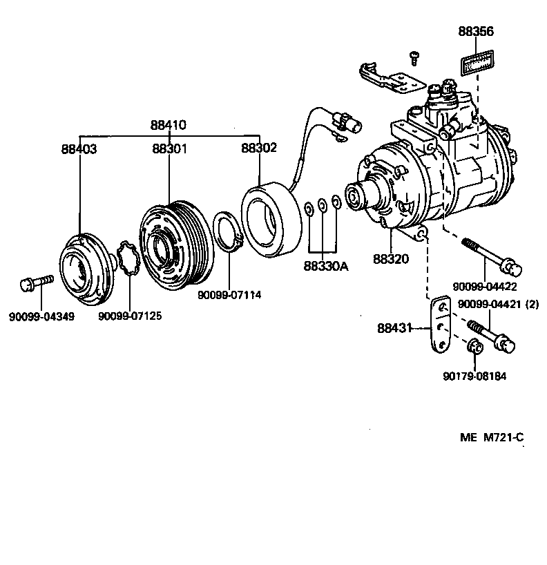 88320-50030 COMPRESSOR ASSY, COOLER product image