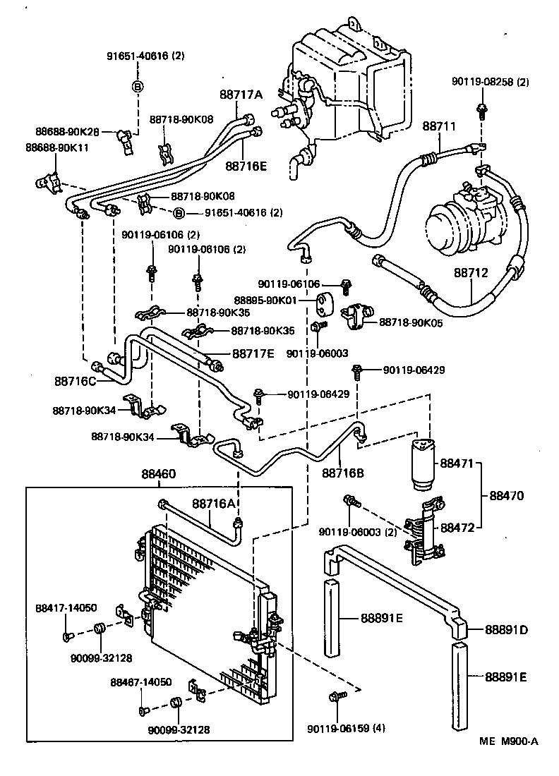 88340-90K00 CONDENSER ASSY, COOLER product image