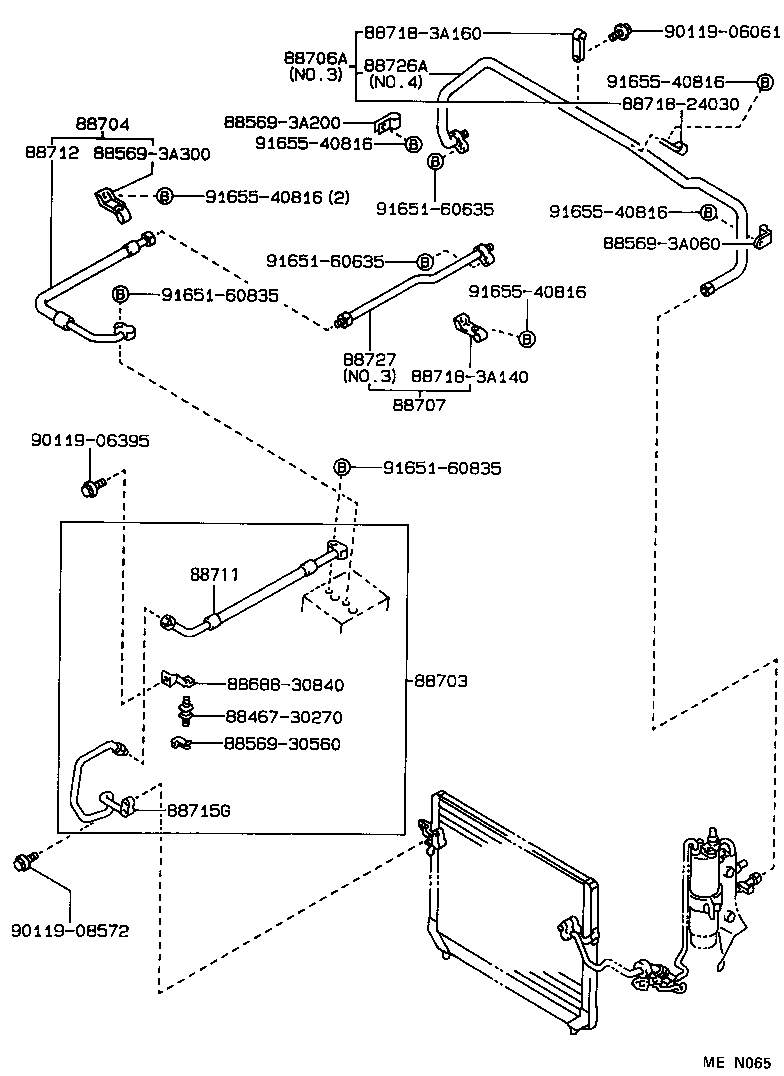 88460-30560 CONDENSER ASSY, COOLER product image