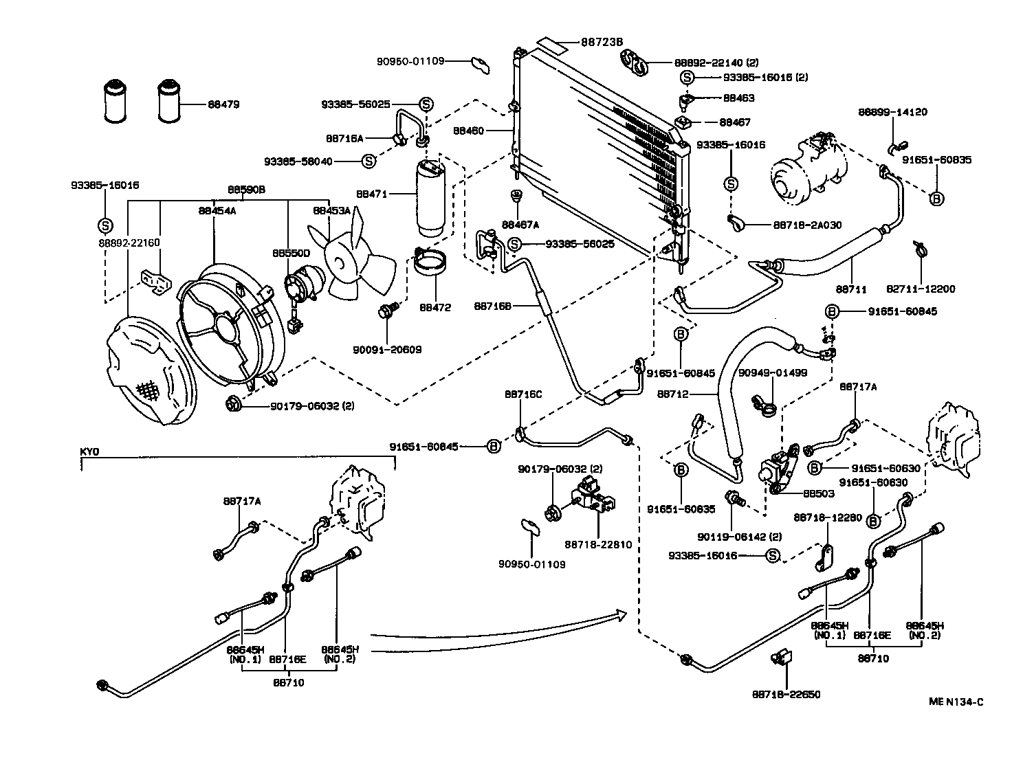88460-22440 CONDENSER ASSY, W/RECEIVER product image
