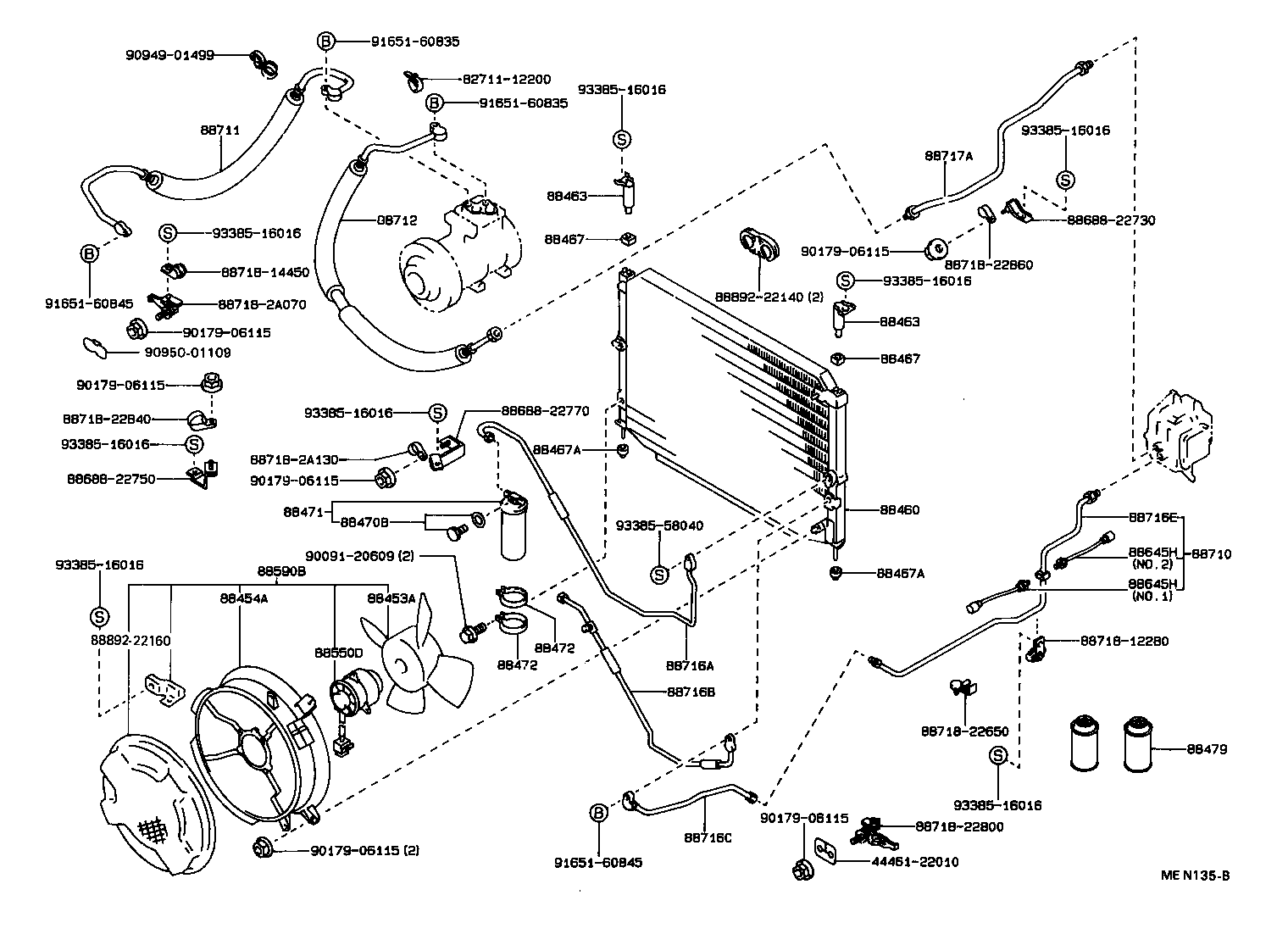 88460-22440 CONDENSER ASSY, W/RECEIVER product image