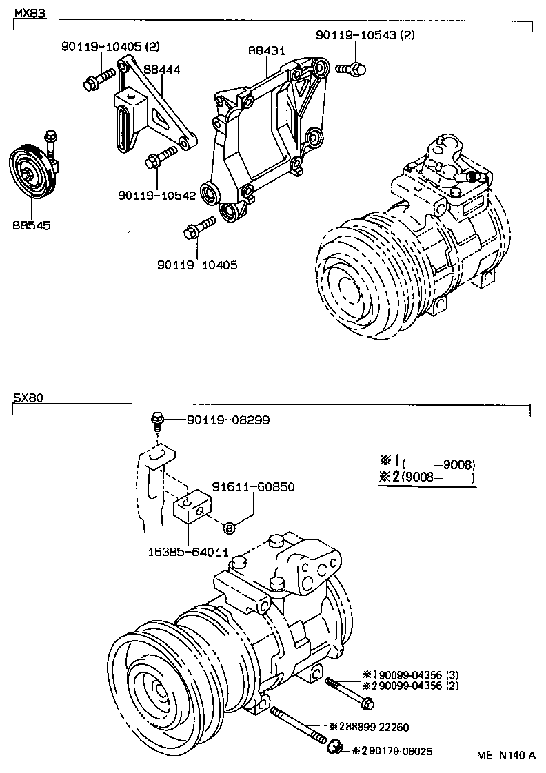 88320-22631 COMPRESSOR ASSY, COOLER product image