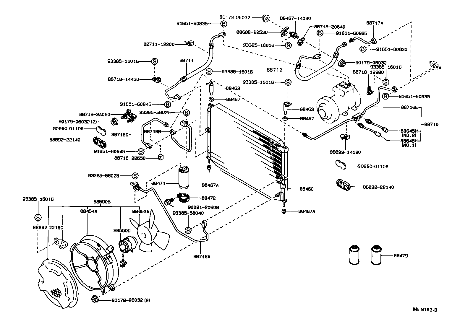88460-22381 CONDENSER ASSY, W/RECEIVER product image
