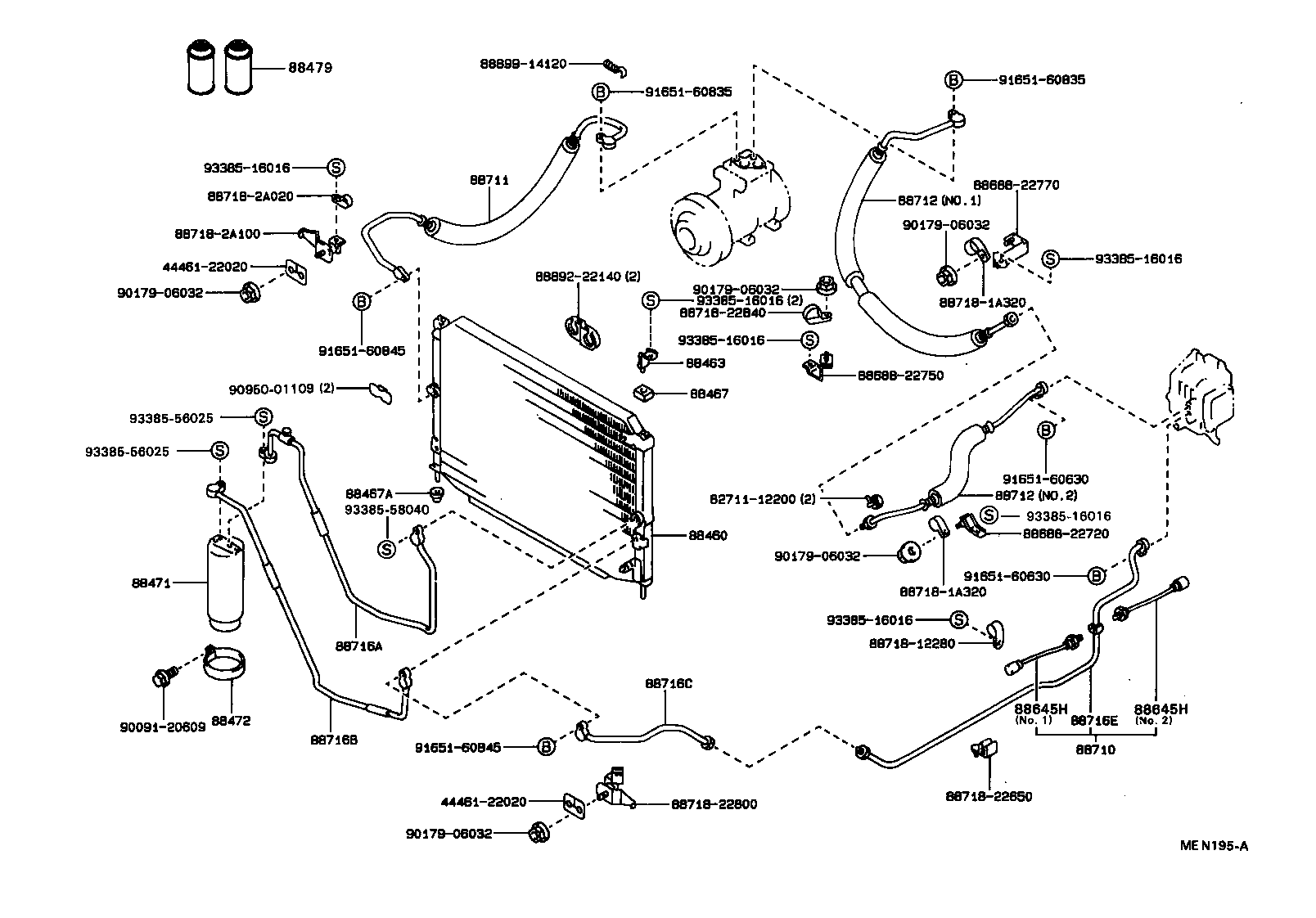 88460-22381 CONDENSER ASSY, W/RECEIVER product image