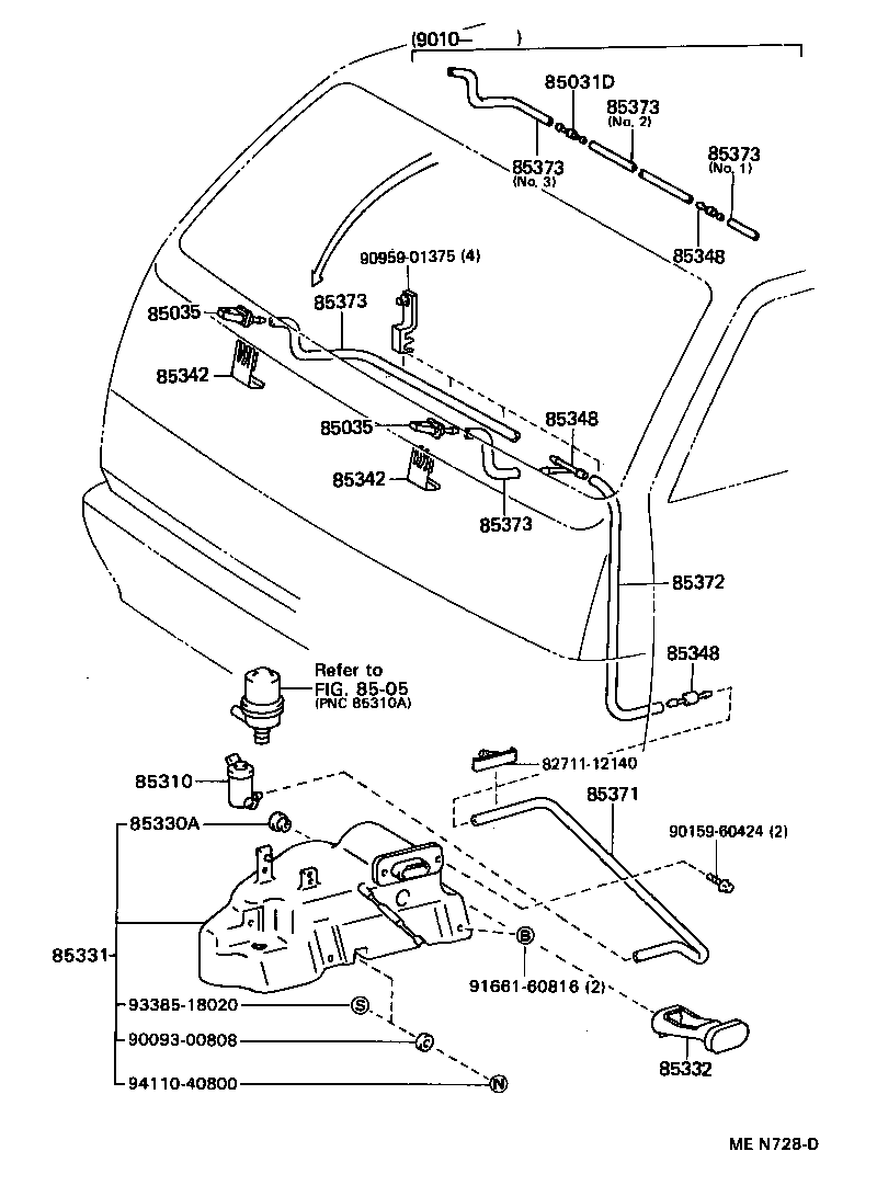 85315-26050 JAR SUB-ASSY, WINDSHIELD WASHER product image