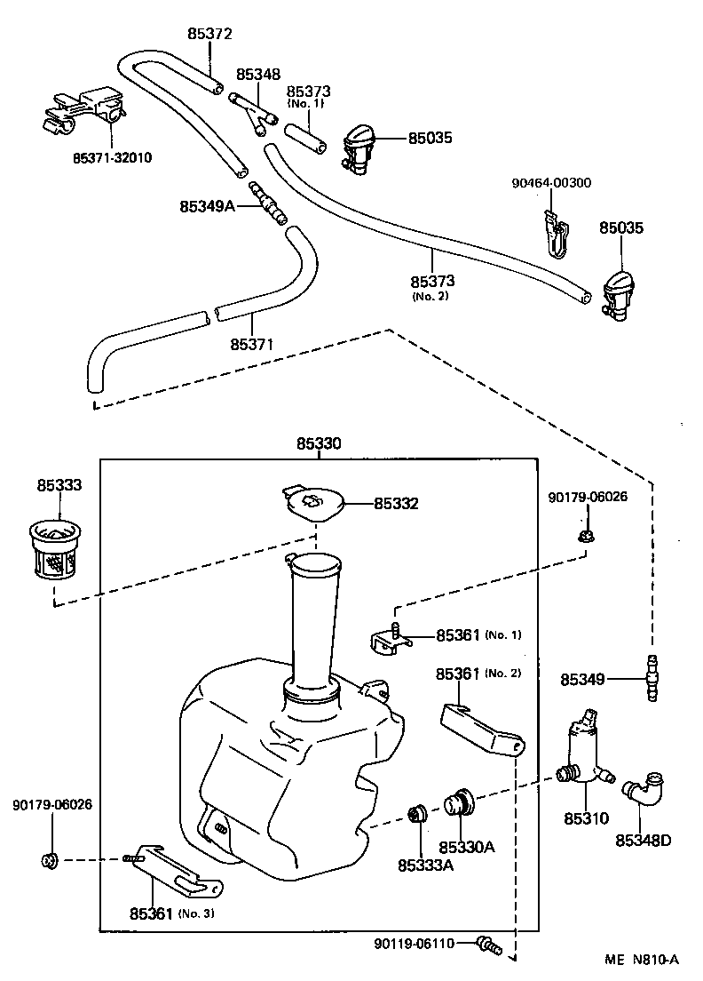 85315-32010 JAR ASSY, WINDSHIELD WASHER product image
