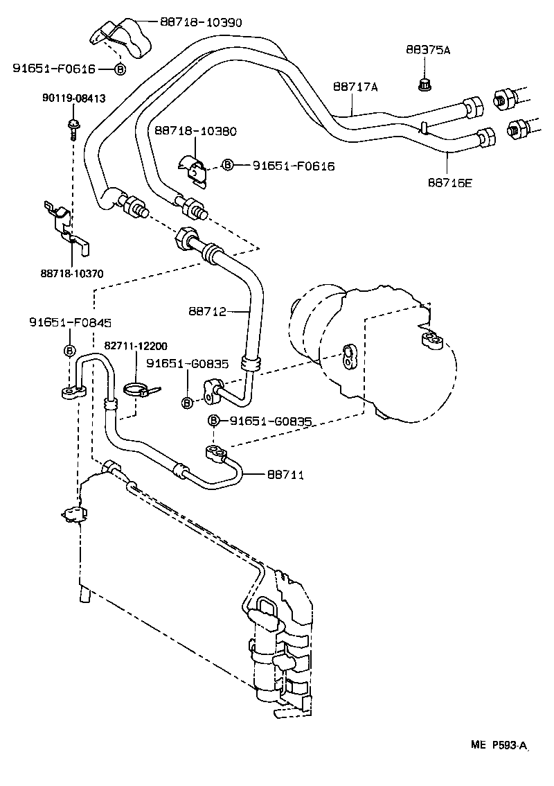 88550-12150 MOTOR ASSY, BLOWER (FOR CONDENSER) product image