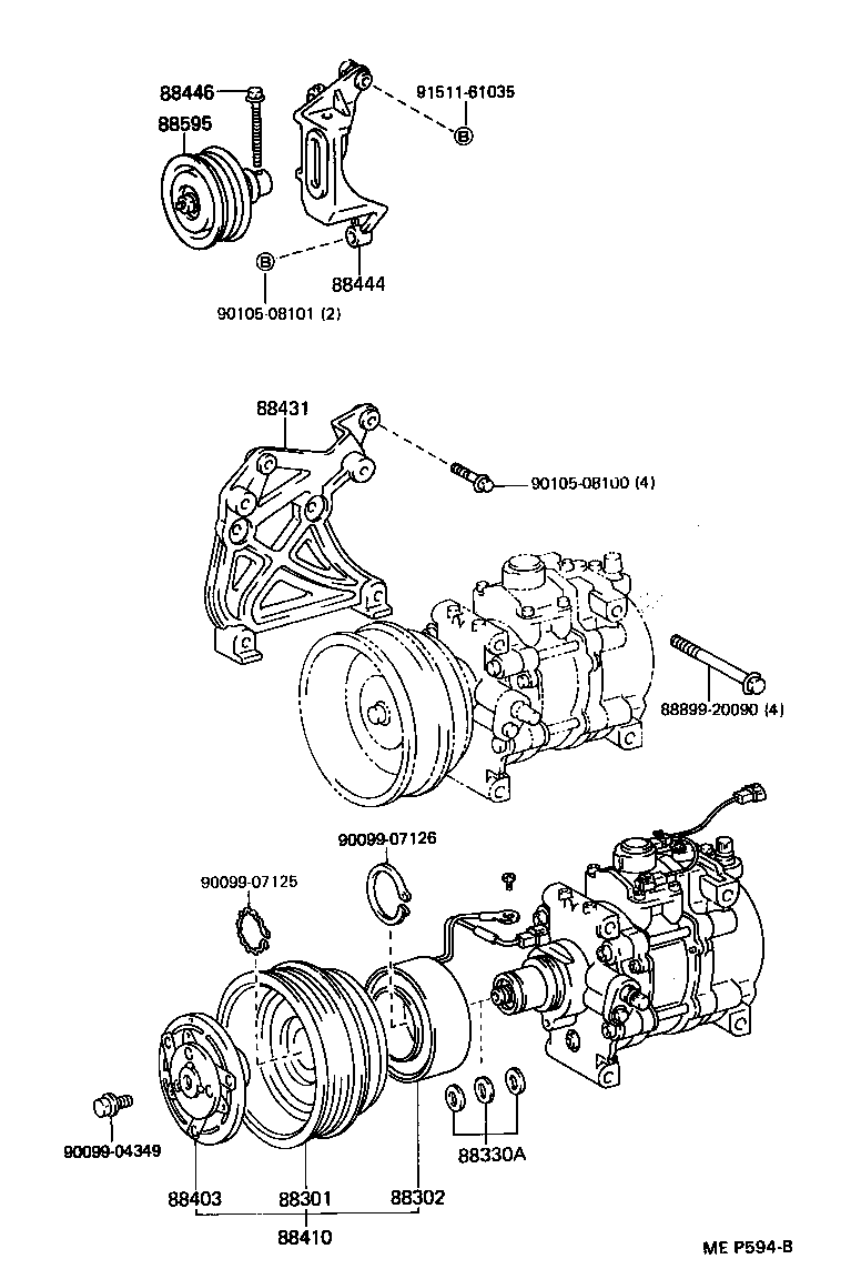 88320-10200 COMPRESSOR ASSY, COOLER product image