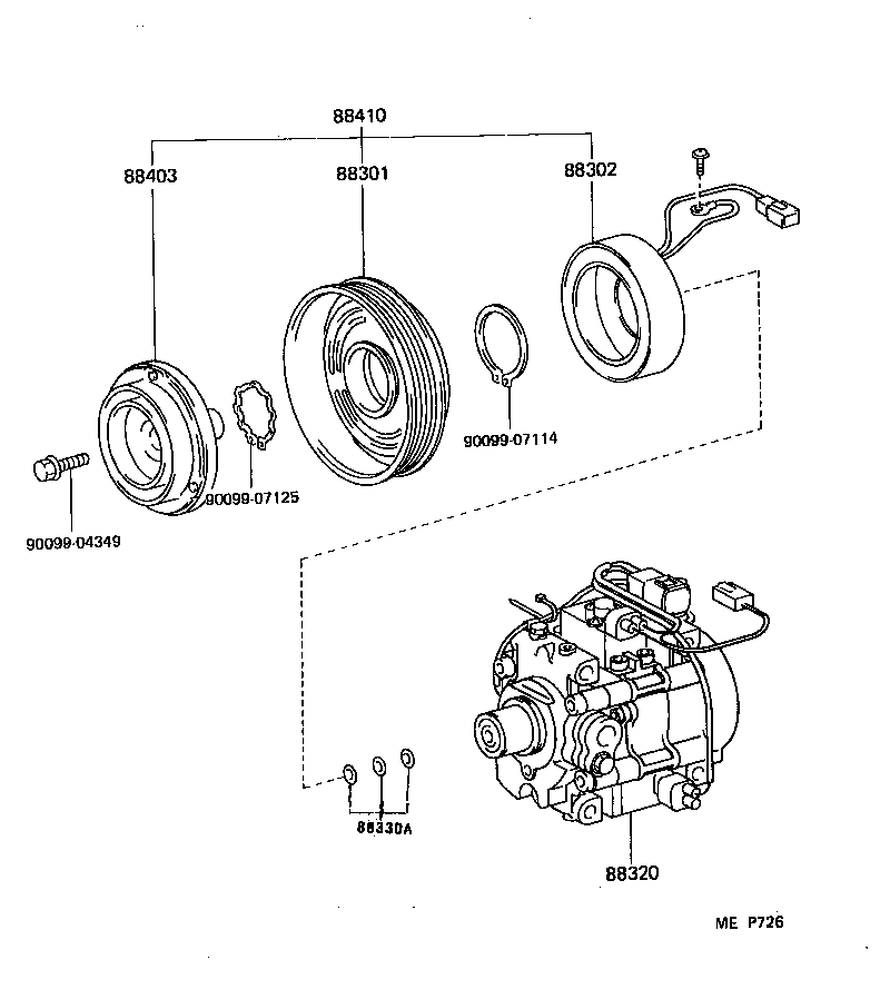 88320-10380 COMPRESSOR ASSY, COOLER product image