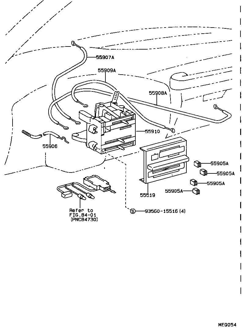 55843-60040 DUCT, HEATER TO REGISTER, NO.1 product image