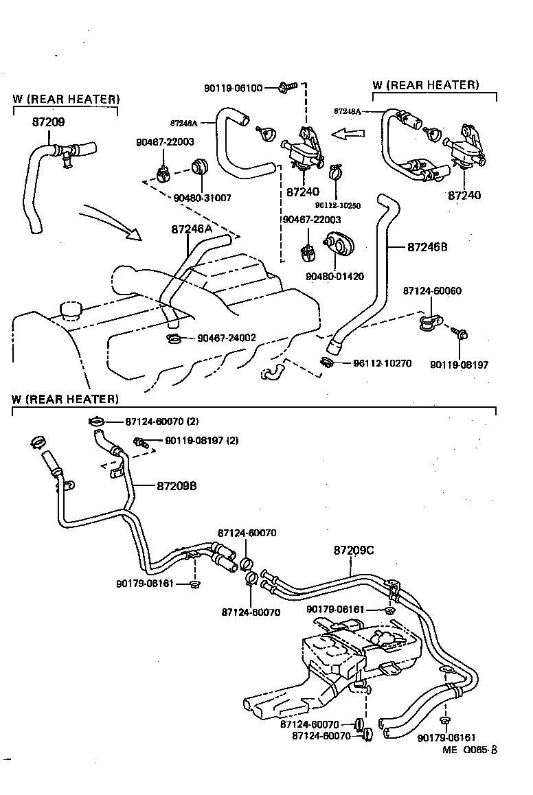 87209-60150 HOSE SUB-ASSY, WATER product image