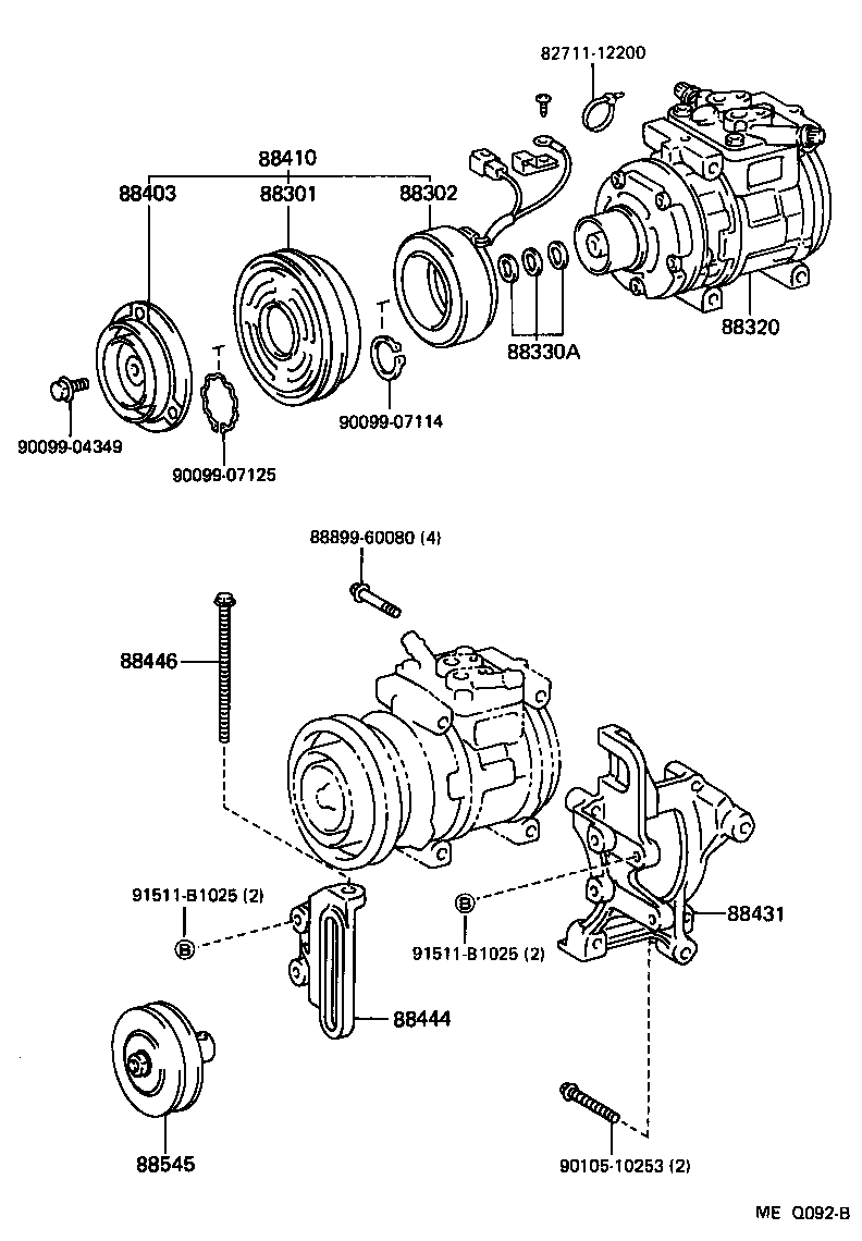 88320-60370 COMPRESSOR ASSY, COOLER product image
