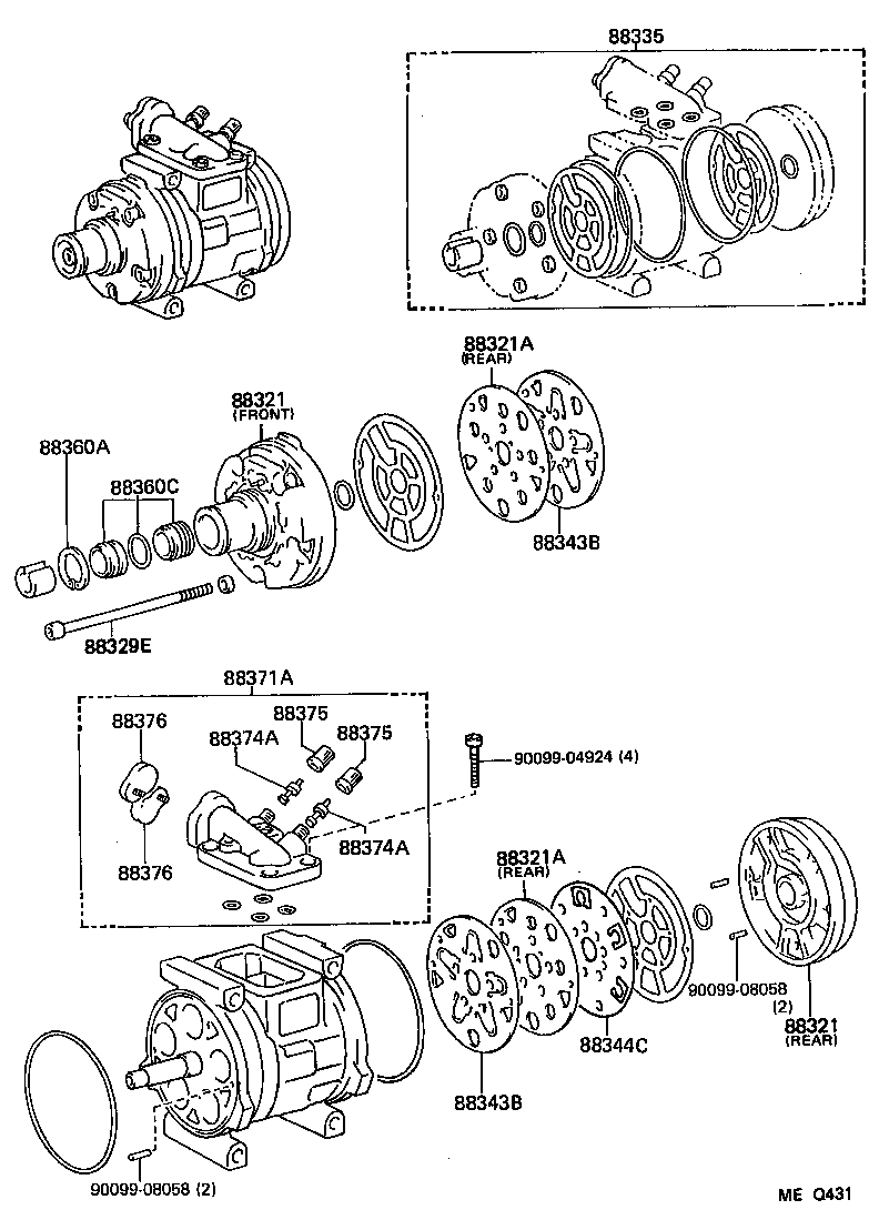88320-60370 COMPRESSOR ASSY, COOLER product image