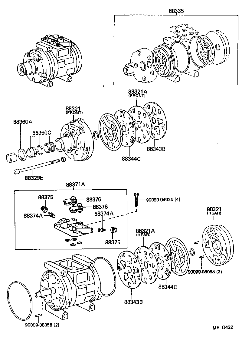 88320-60370 COMPRESSOR ASSY, COOLER product image
