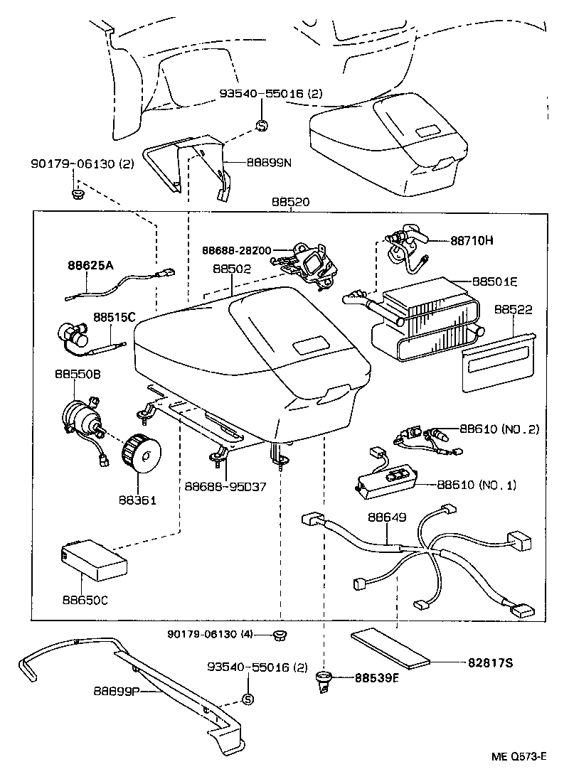 87105-95D02 FAN SUB-ASSY, BLOWER, REAR product image