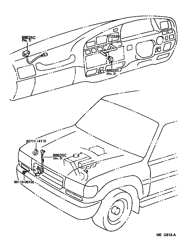 55843-60020 DUCT, HEATER TO REGISTER, NO.1 product image