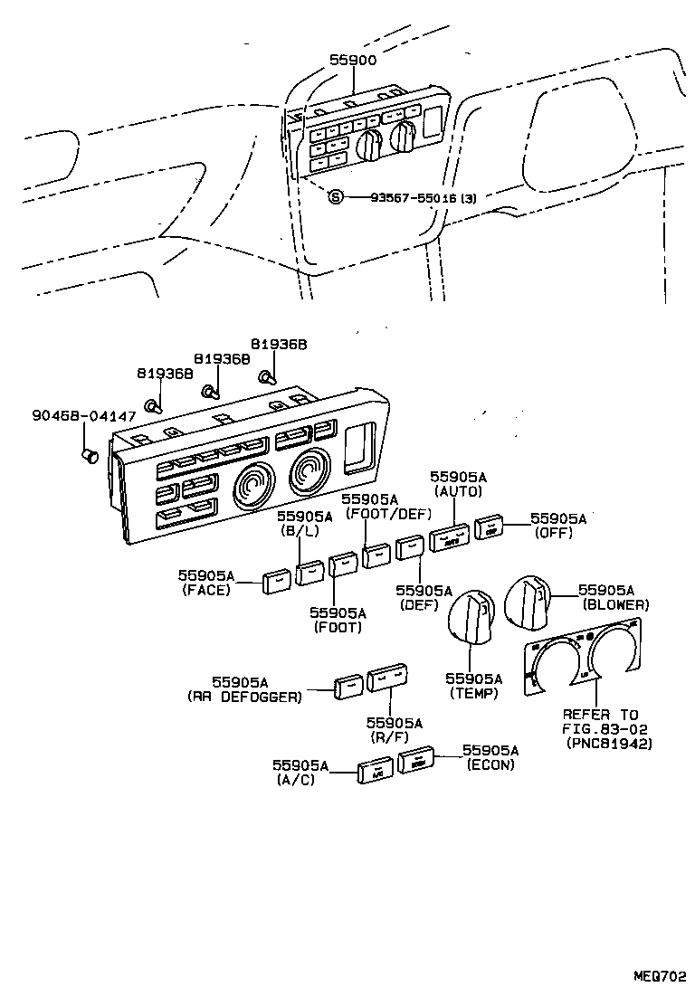 55843-32060 DUCT, HEATER TO REGISTER, NO.1 product image