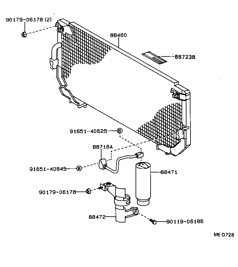 88550-32100 MOTOR ASSY, BLOWER (FOR CONDENSER) product image