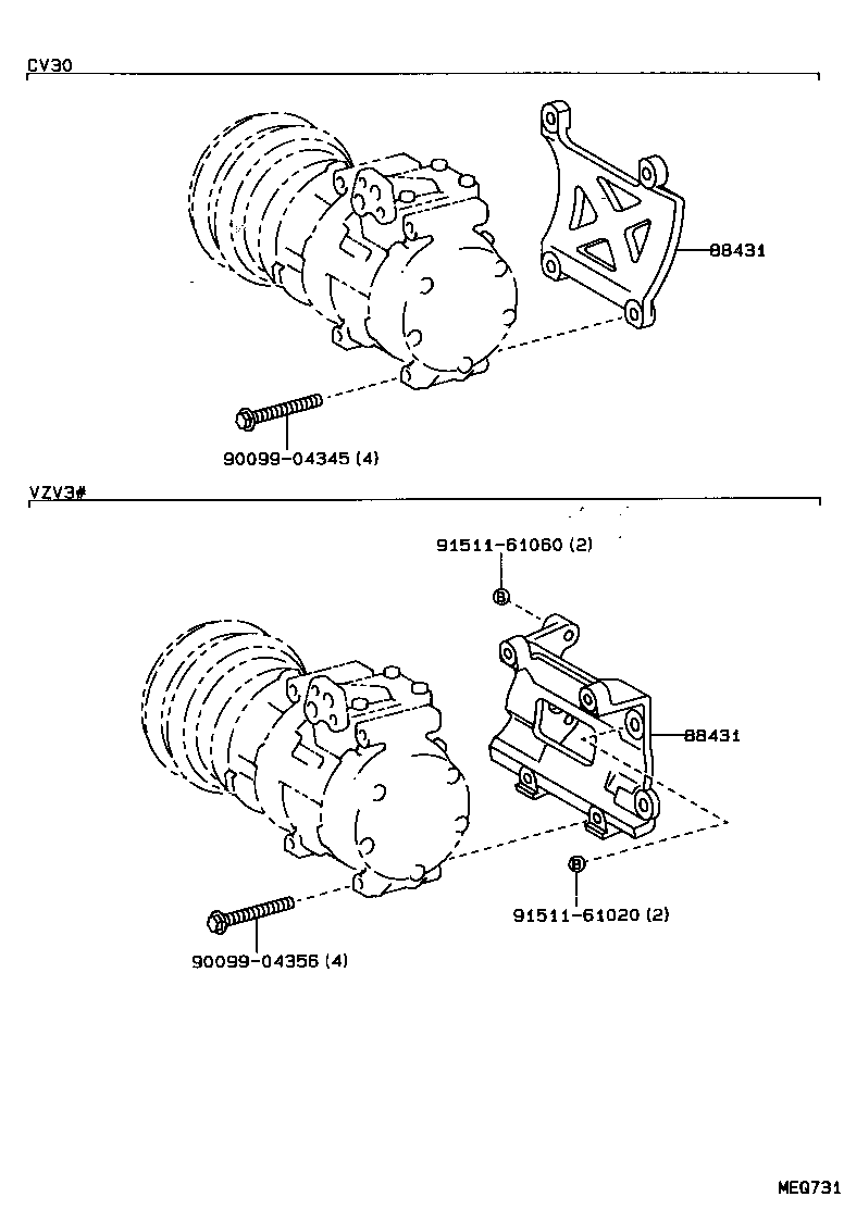 88320-32160 COMPRESSOR ASSY, COOLER product image
